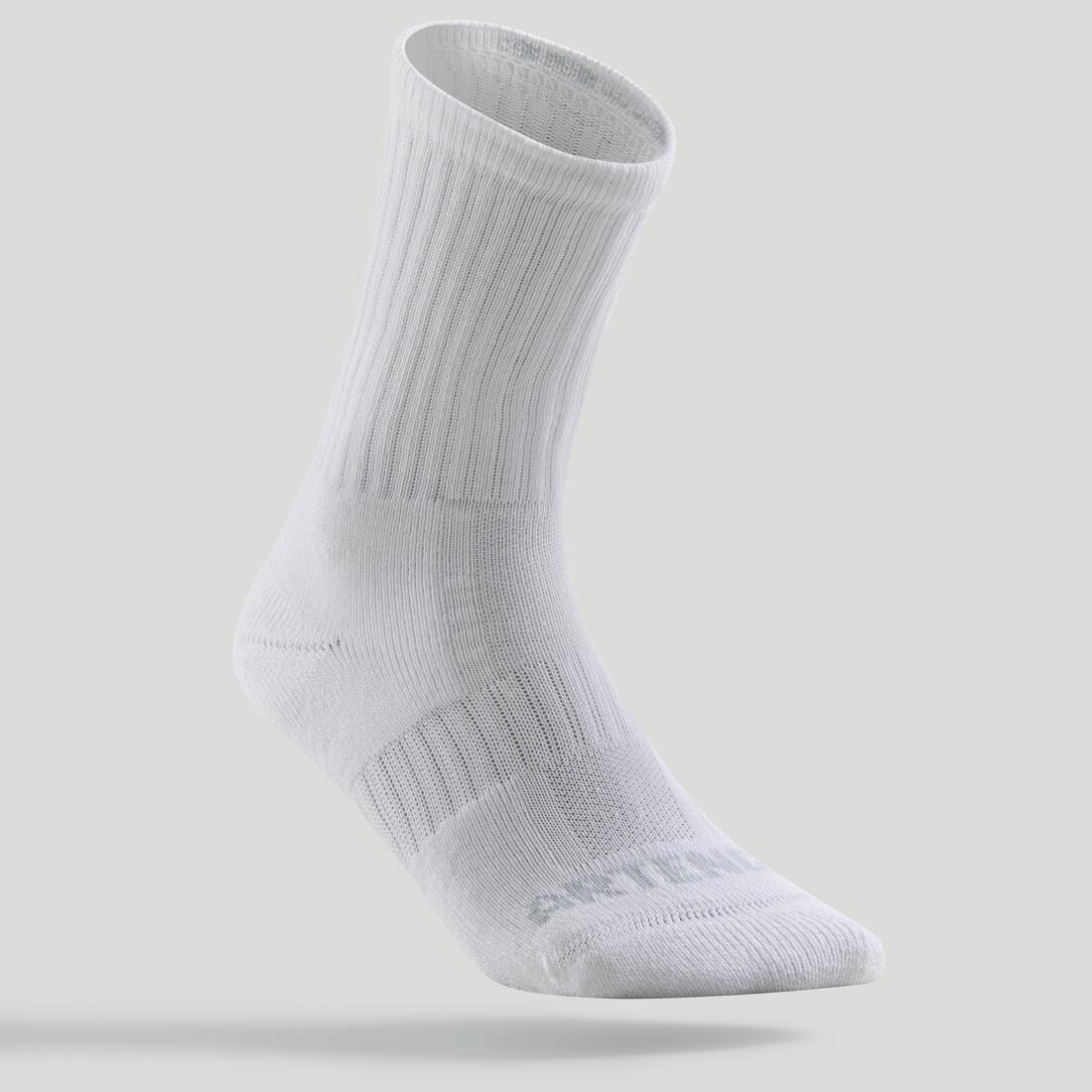 ARTENGO - RS800 Adult High Sports Socks 3-pack-White