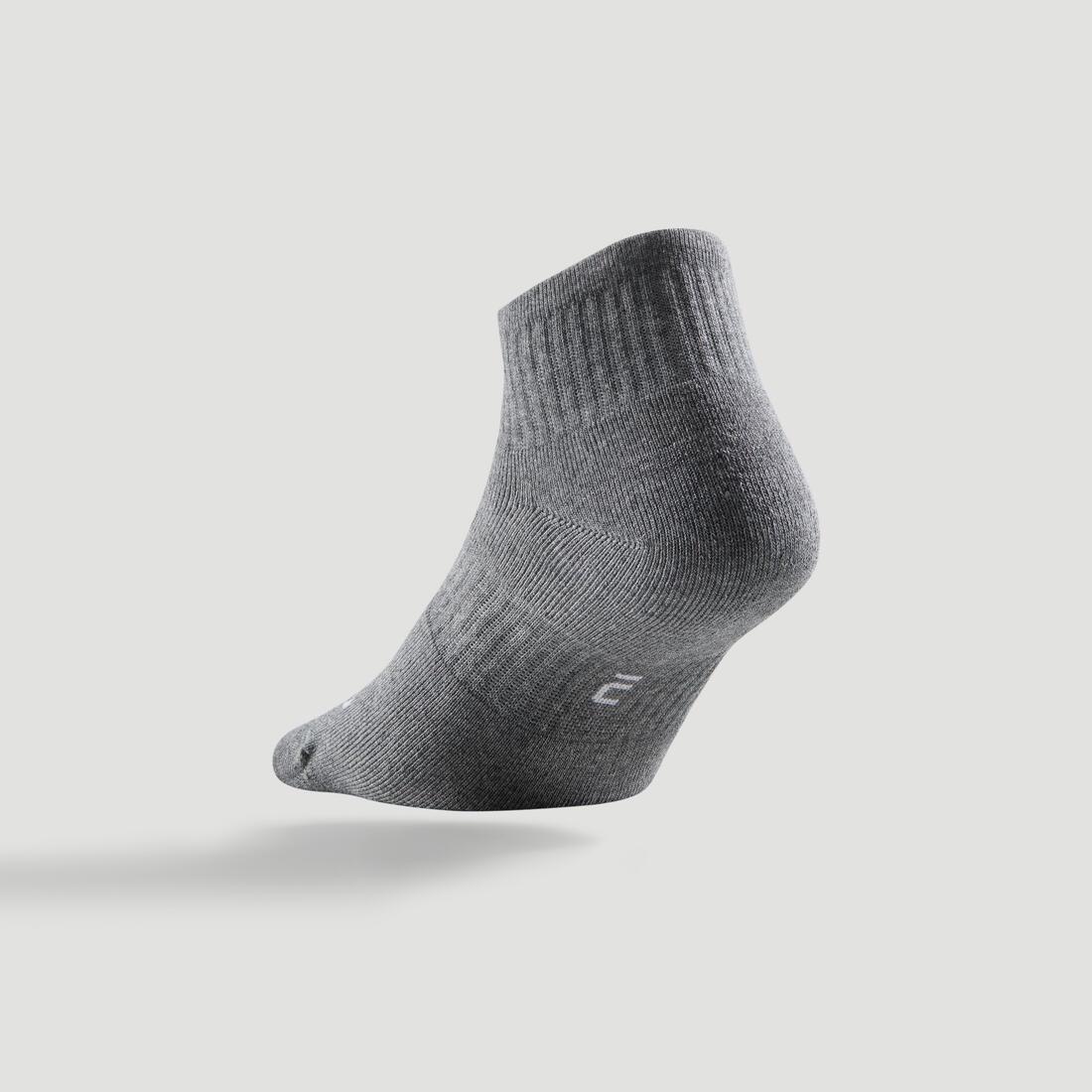 RS800 Adult Sports Socks 3-Pack-White, No Color, large image number 8