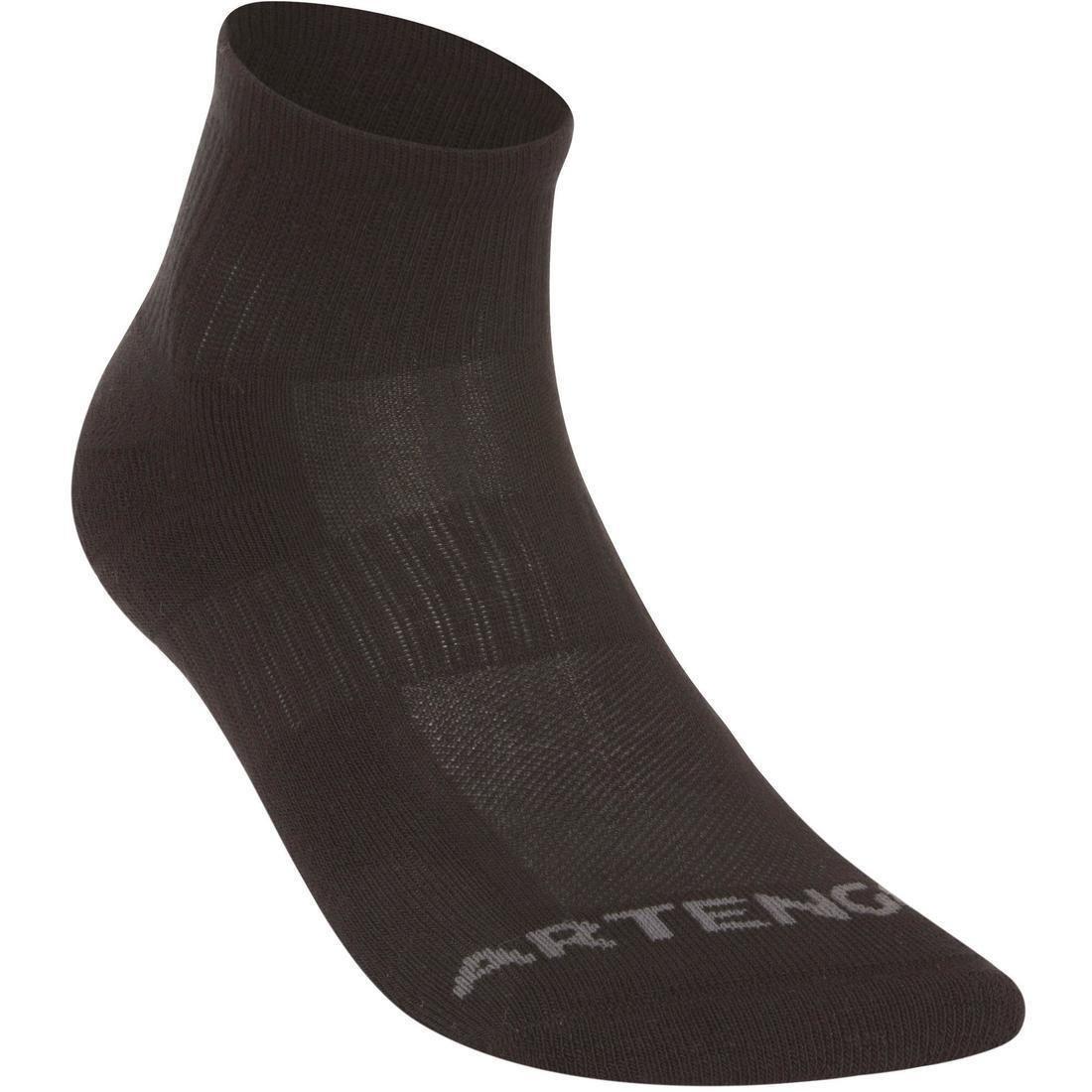 ARTENGO - RS800 Adult Sports Socks 3-Pack, Black