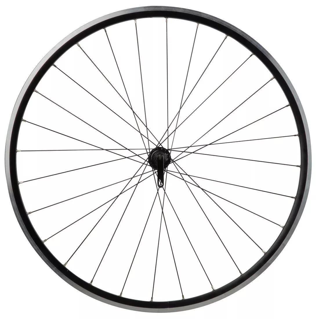 Triban 100 700 Double-Walled Front Road Bike Wheel, No Color, large image number 0