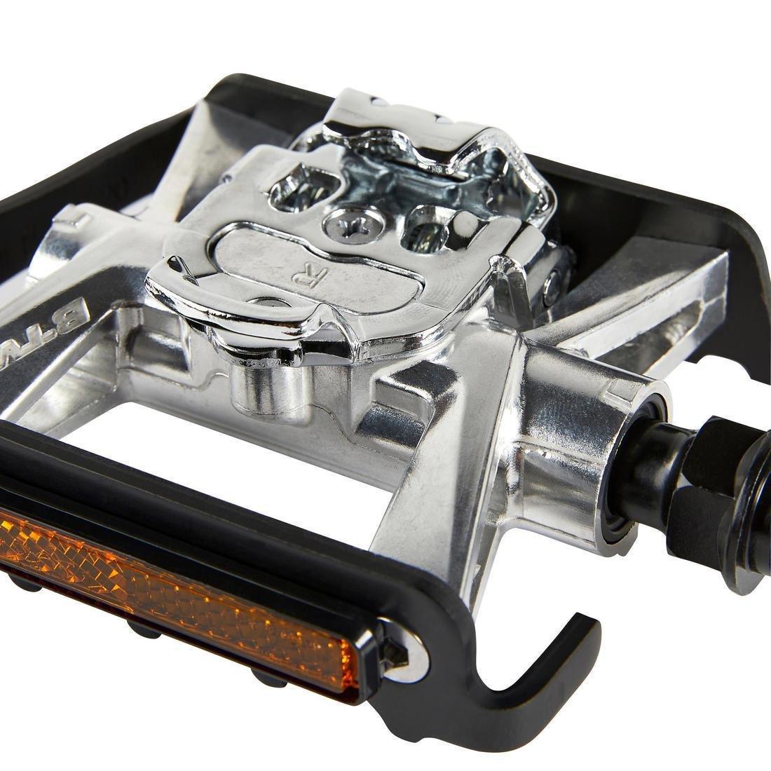 SPD-Compatible Clipless Flat Mountain Bike Pedals, No Color, large image number 7