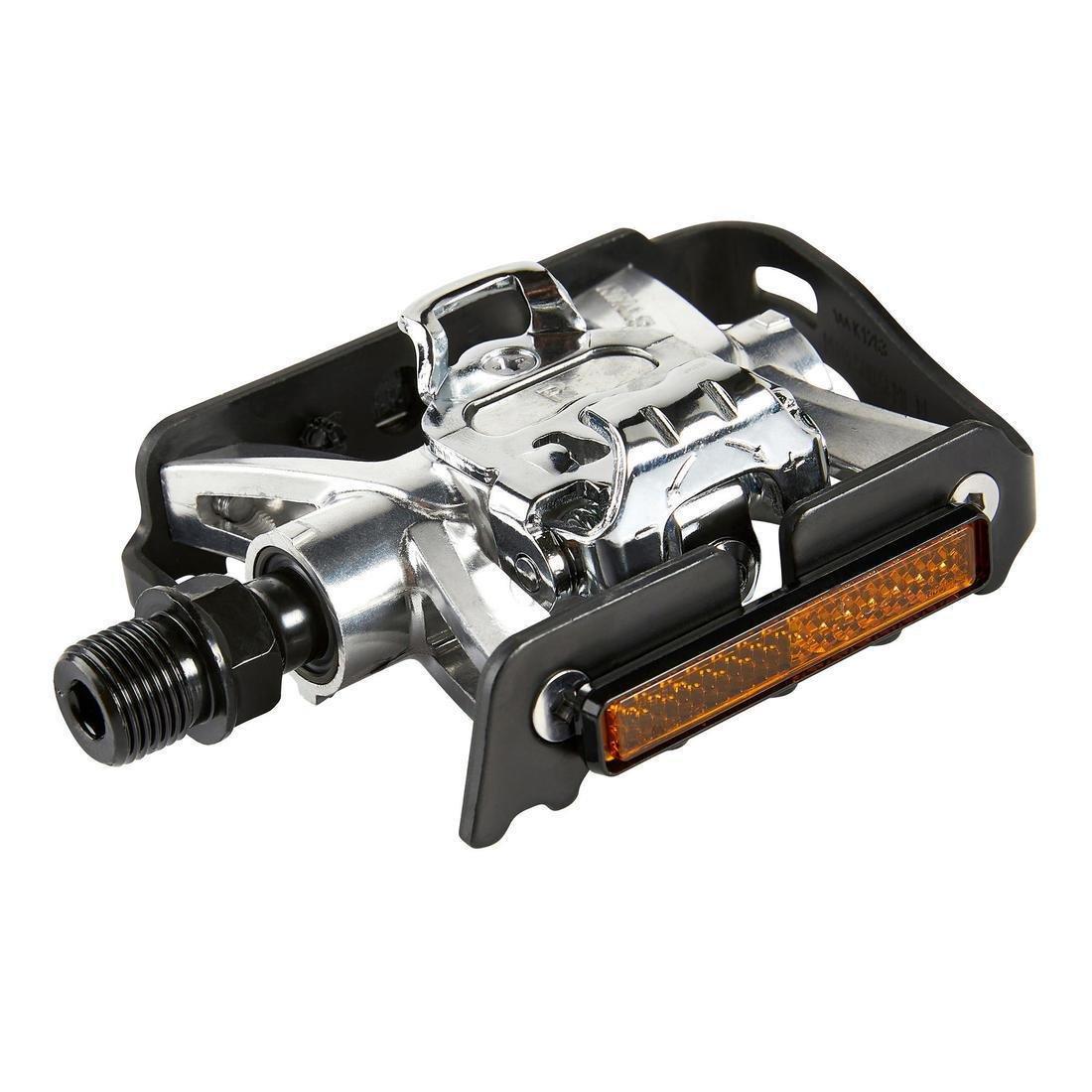 SPD-Compatible Clipless Flat Mountain Bike Pedals, No Color, large image number 8