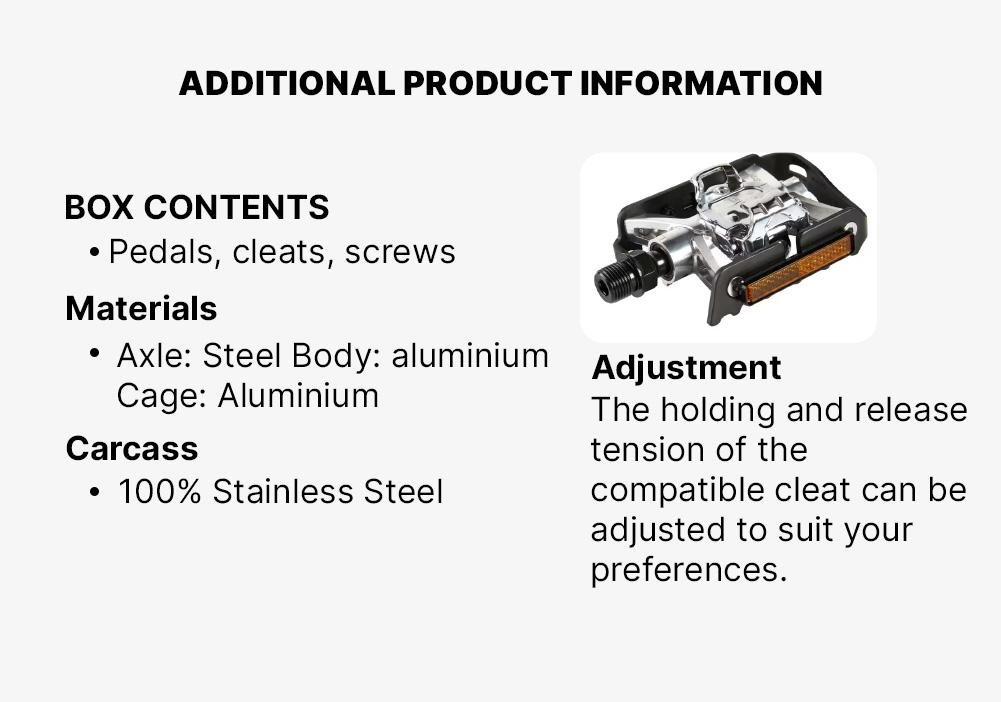 SPD-Compatible Clipless Flat Mountain Bike Pedals, No Color, large image number 11
