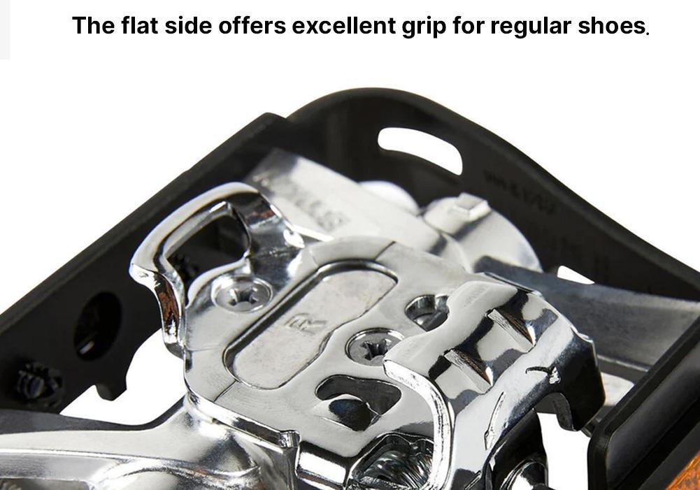 SPD-Compatible Clipless Flat Mountain Bike Pedals, No Color, large image number 14