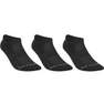 ARTENGO - RS 500 Low Sports Socks Tri-Pack, Black
