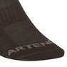 ARTENGO - RS 500 Low Sports Socks Tri-Pack, Black