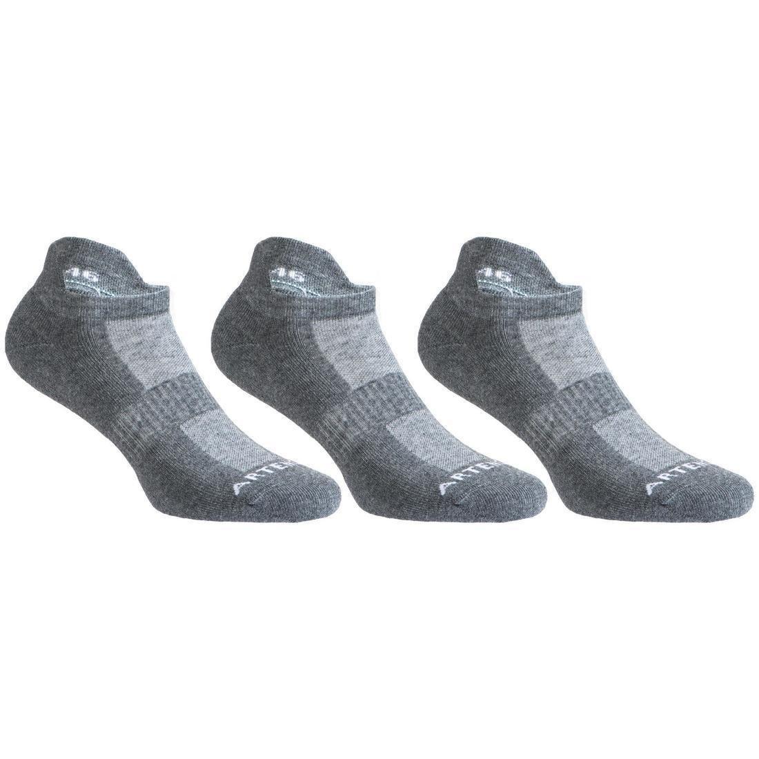 ARTENGO - RS 500 Low Sports Socks Tri-Pack-White