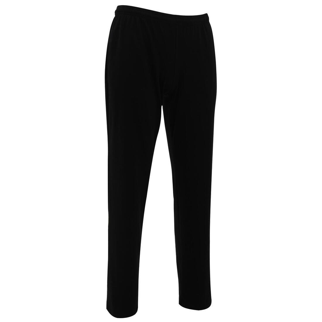 Regular-Fit Jersey Gym & Pilates Bottoms - Black, No Color, large image number 1