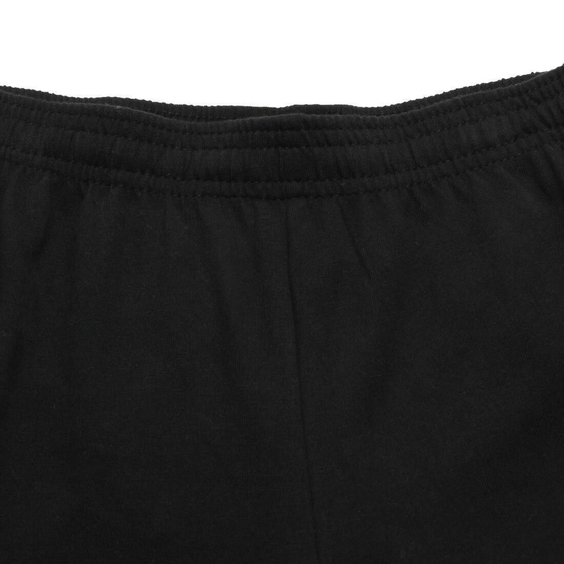 Regular-Fit Jersey Gym & Pilates Bottoms - Black, No Color, large image number 5