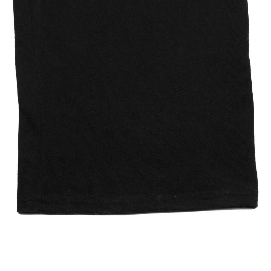 Regular-Fit Jersey Gym & Pilates Bottoms - Black, No Color, large image number 7