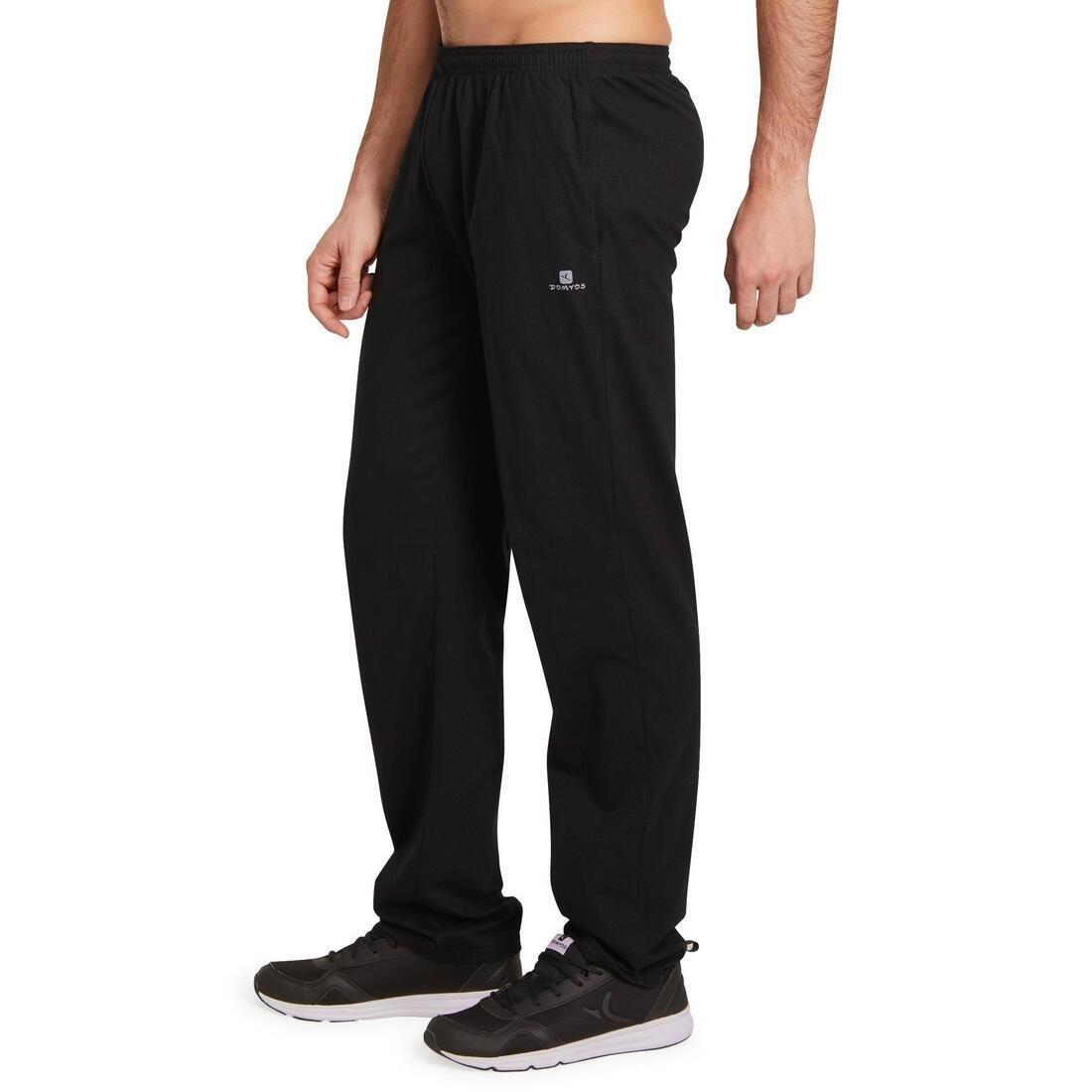 Regular-Fit Jersey Gym & Pilates Bottoms - Black, No Color, large image number 8