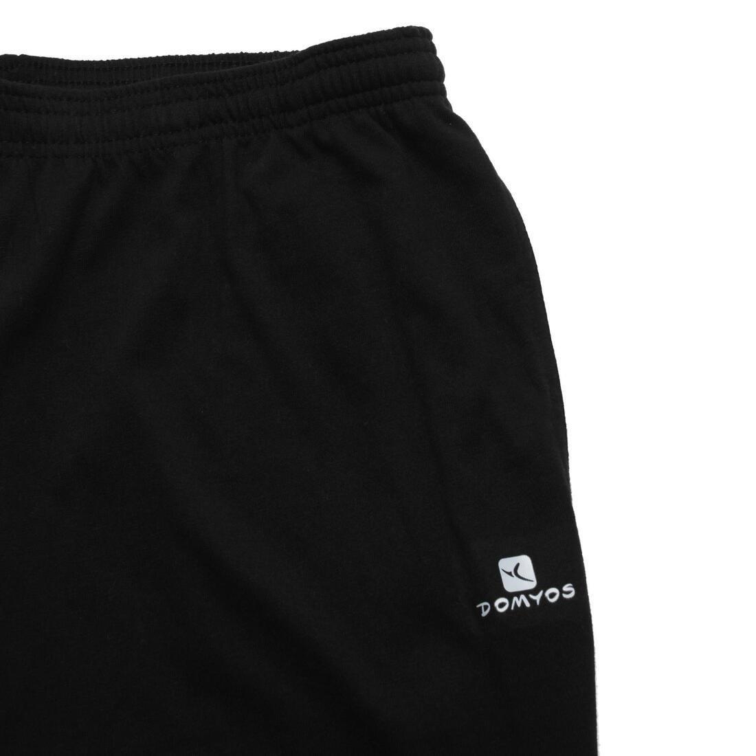 Regular-Fit Jersey Gym & Pilates Bottoms - Black, No Color, large image number 9