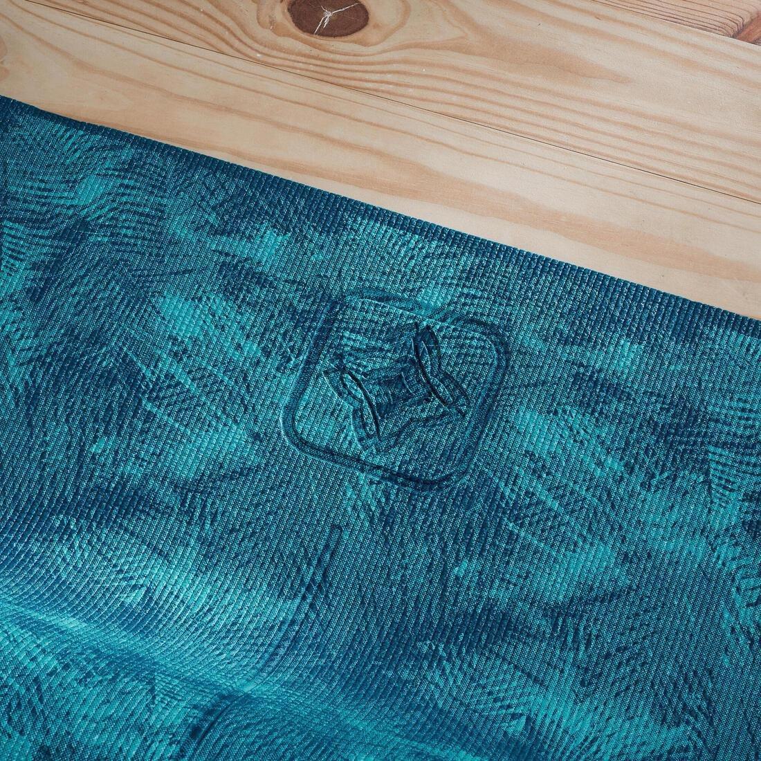 8Mm Comfort Yoga Mat  Jungle, Blue, No Color, large image number 4