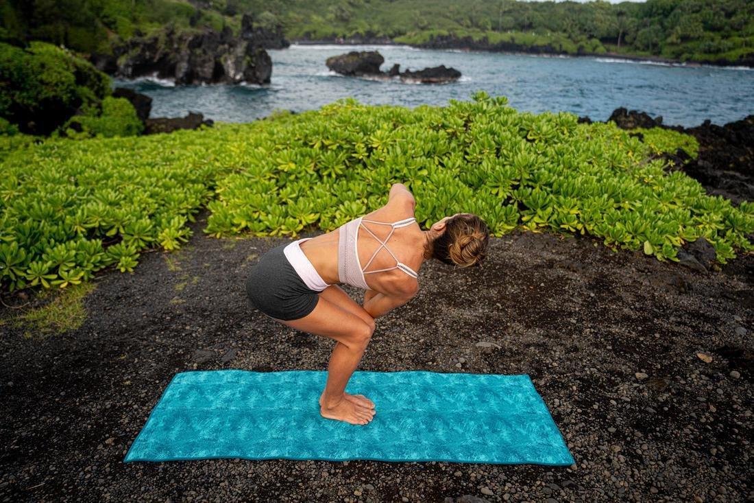 8Mm Comfort Yoga Mat  Jungle, Blue, No Color, large image number 8