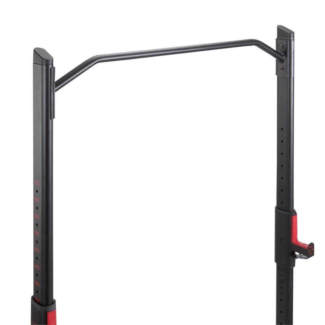 Weight Training Rack Squats Chin-Ups, No Color, large image number 5