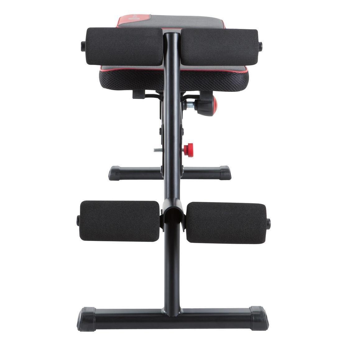 DOMYOS 500 Fold Down Incline Weight Bench Black Azadea UAE