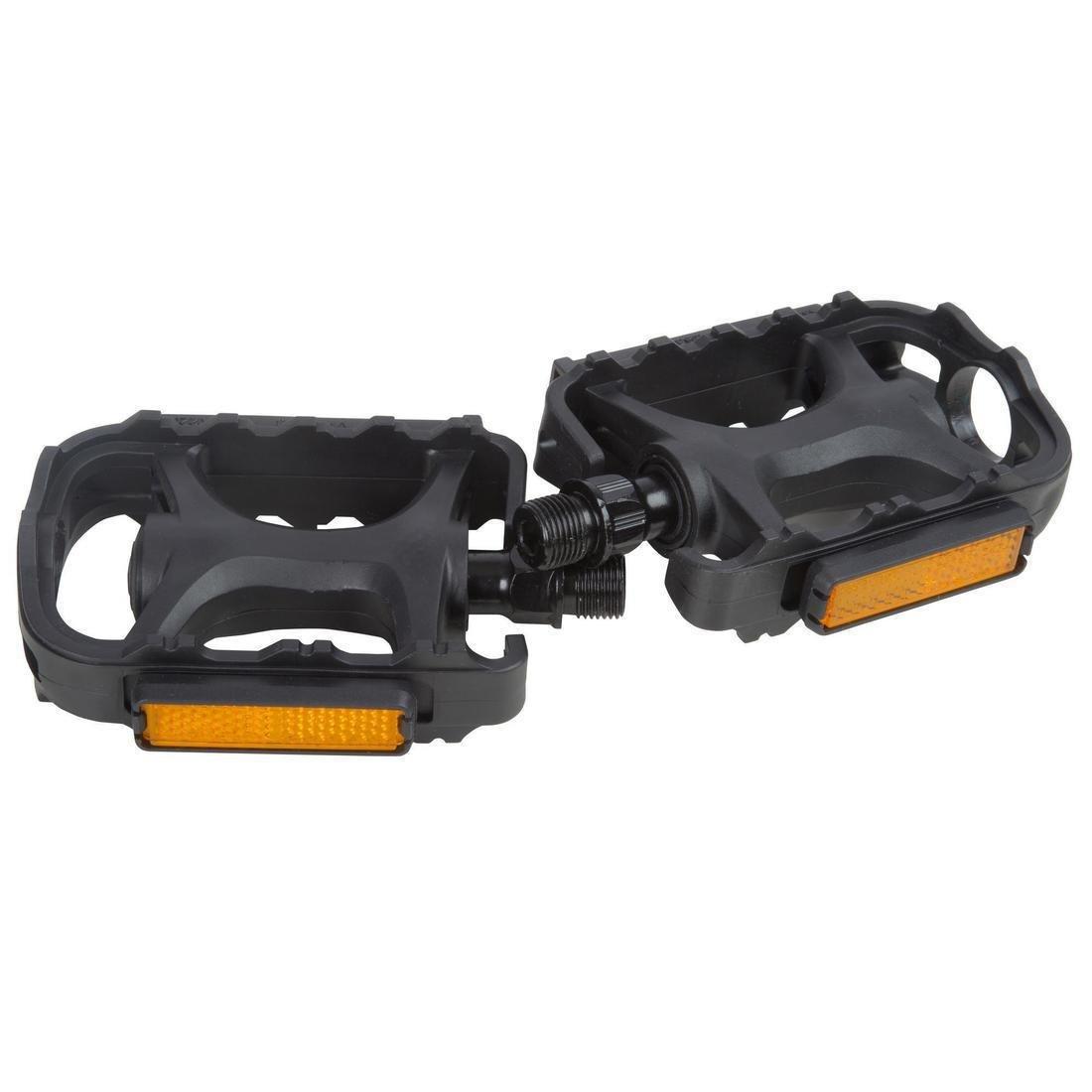 Flat Resin Mountain Bike Pedals, No Color, medium