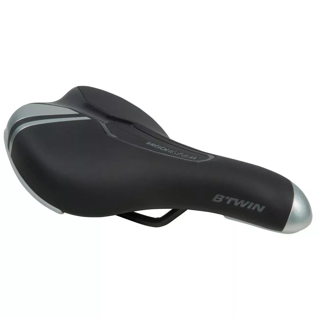 500 Childrens Bike Sport Saddle, Black, No Color, large image number 0