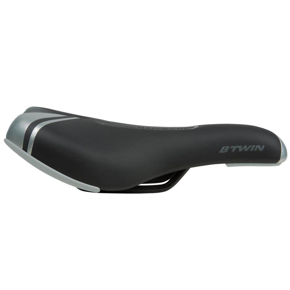 500 Childrens Bike Sport Saddle, Black, No Color, large image number 1