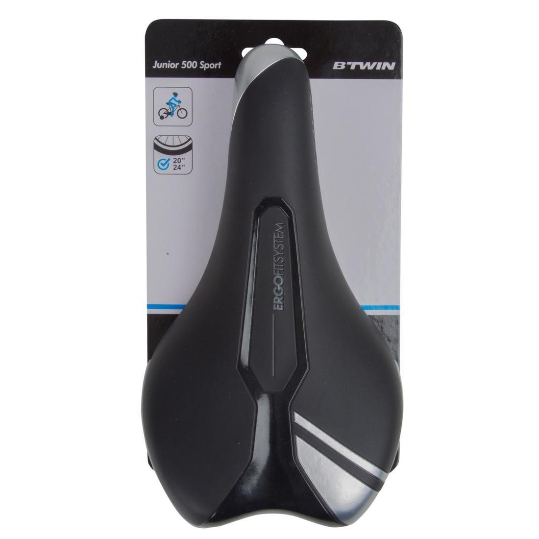 500 Childrens Bike Sport Saddle, Black, No Color, large image number 5