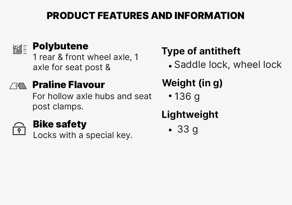 Seat Post And Wheel Theft-Prevention Clamps, No Color, medium