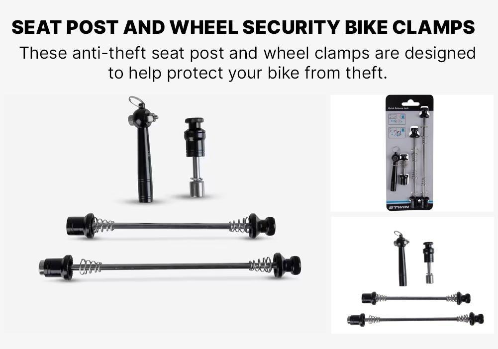Seat Post And Wheel Theft-Prevention Clamps, No Color, large image number 3