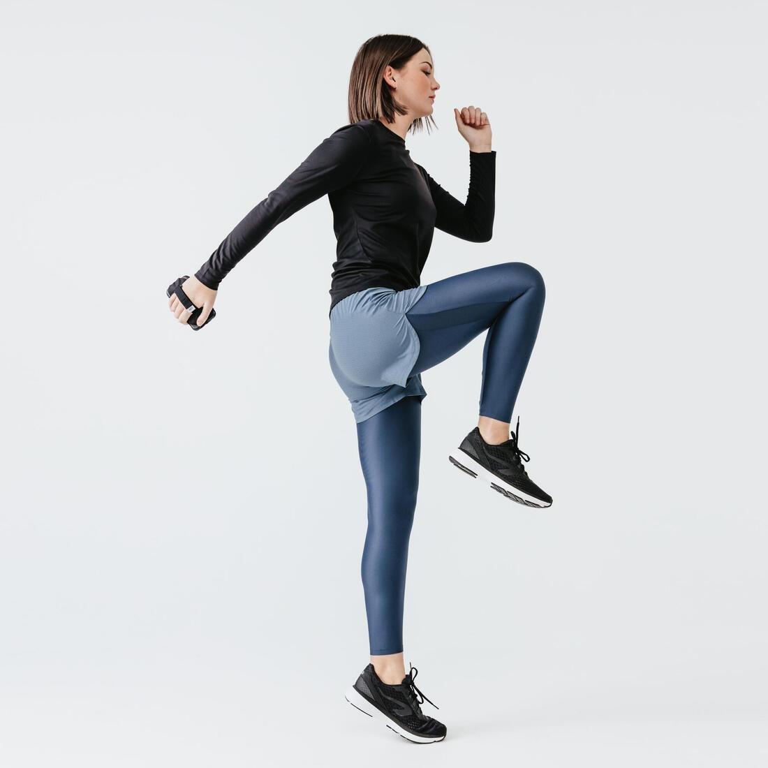 Women Run Sun Protect Long-Sleeved T-Shirt, Black, No Color, medium