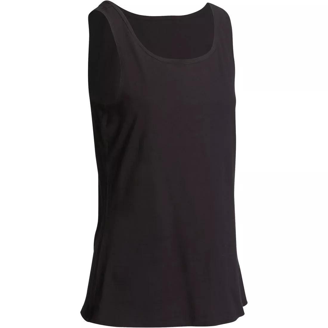 100 %CottonFitness Tank Top, Black, , large image number 0
