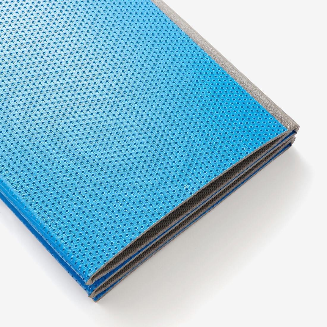 DEEP CYAN 160 cm x 60 cm x 7 mm Foldable Pilates Floor Mat - G Mat 520 - Blue, No Color, large image number 3