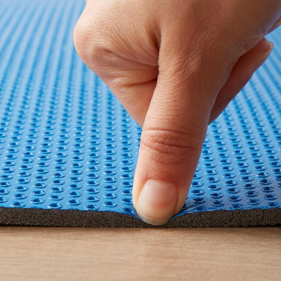 DEEP CYAN 160 cm x 60 cm x 7 mm Foldable Pilates Floor Mat - G Mat 520 - Blue, No Color, large image number 4