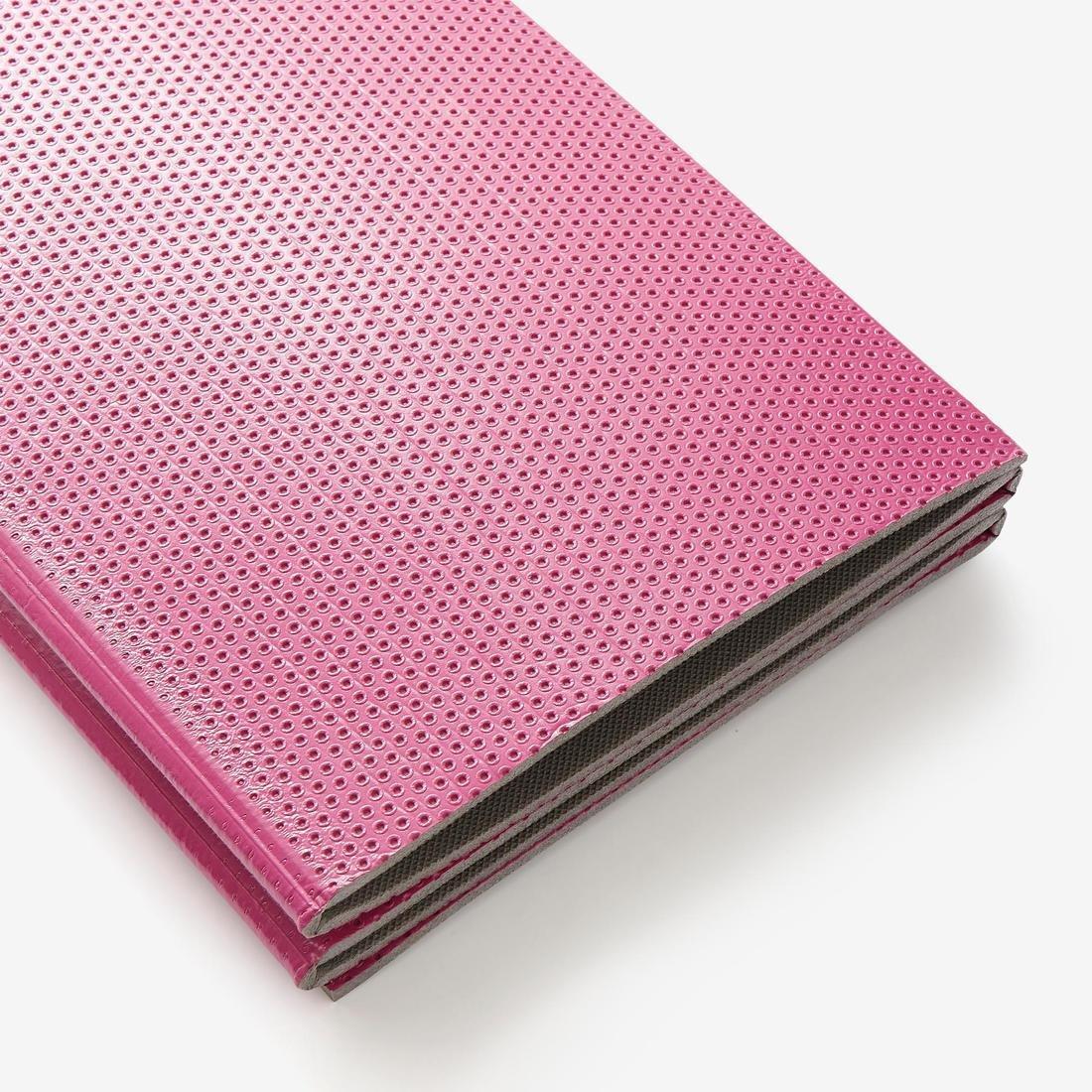 Fitness Folding Floor Mat, Fuchsia, No Color, large image number 1