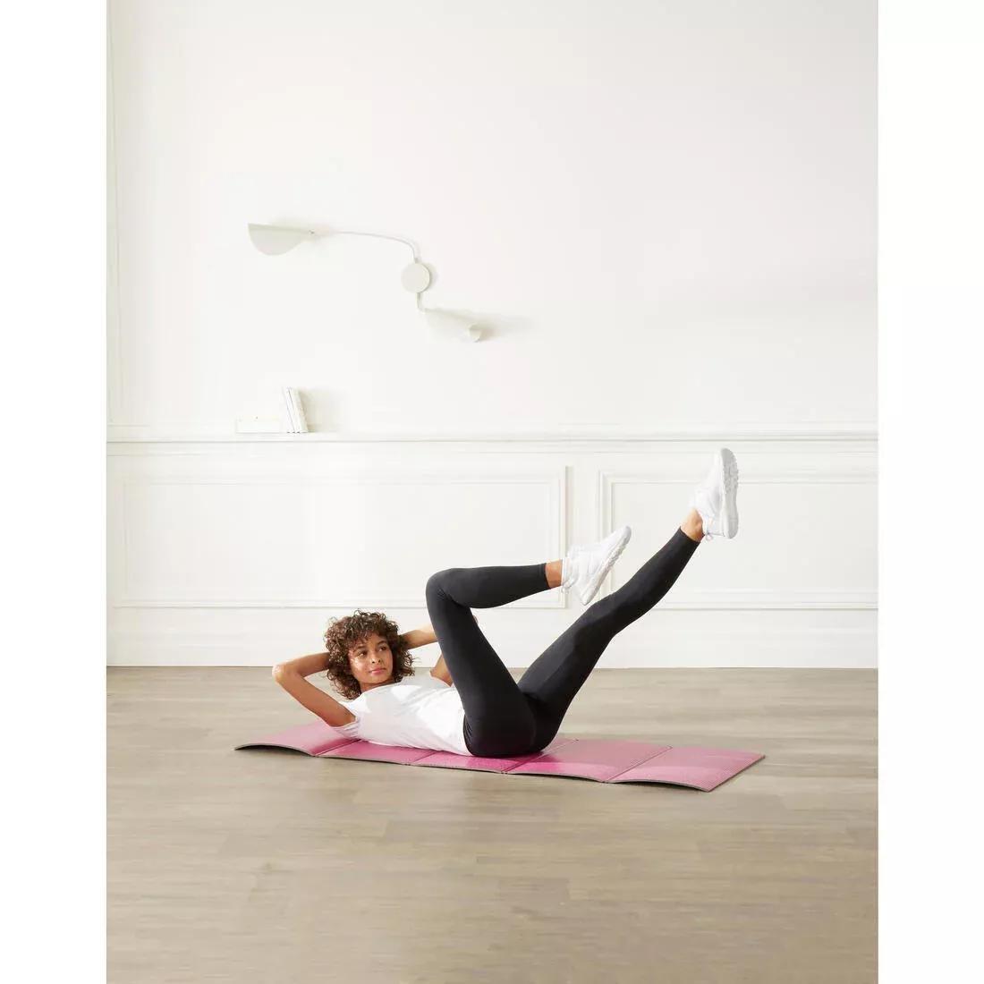 Fitness Folding Floor Mat, Fuchsia, No Color, large image number 5