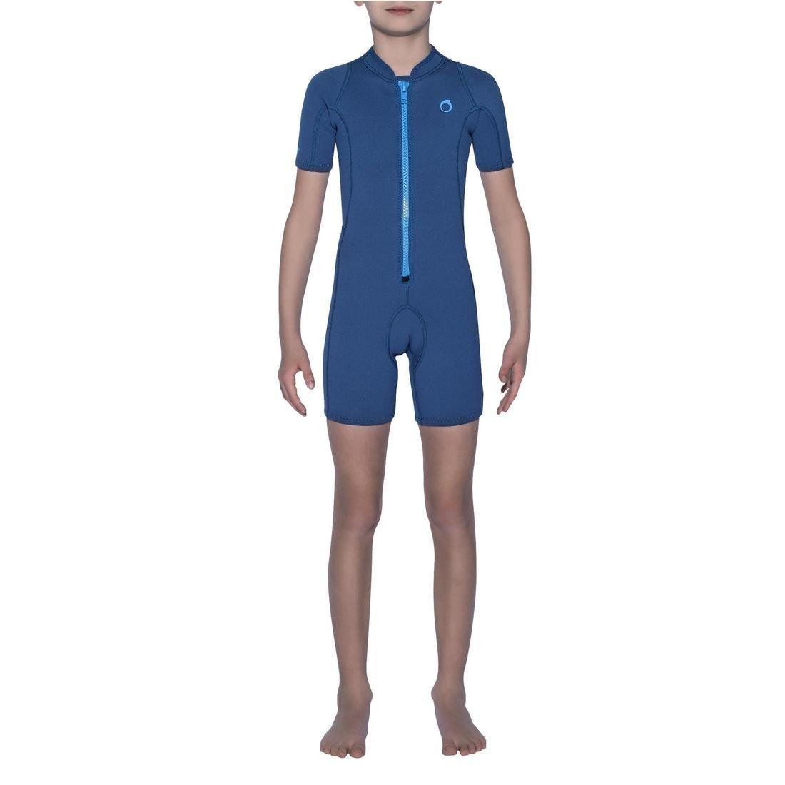 Kids Snorkelling Shorty - 100 2mm, Navy, 5401_000, large image number 2