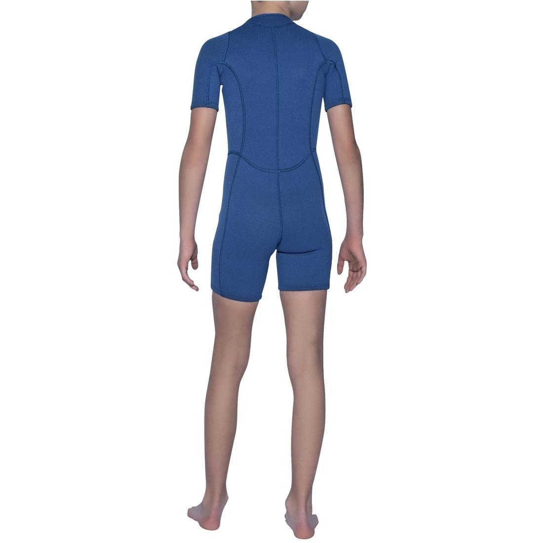 Kids Snorkelling Shorty - 100 2mm, Navy, 5401_000, large image number 4