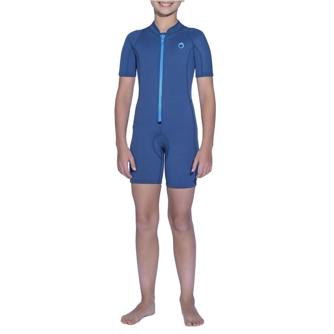 Kids Snorkelling Shorty - 100 2mm, Navy, 5401_000, large image number 13