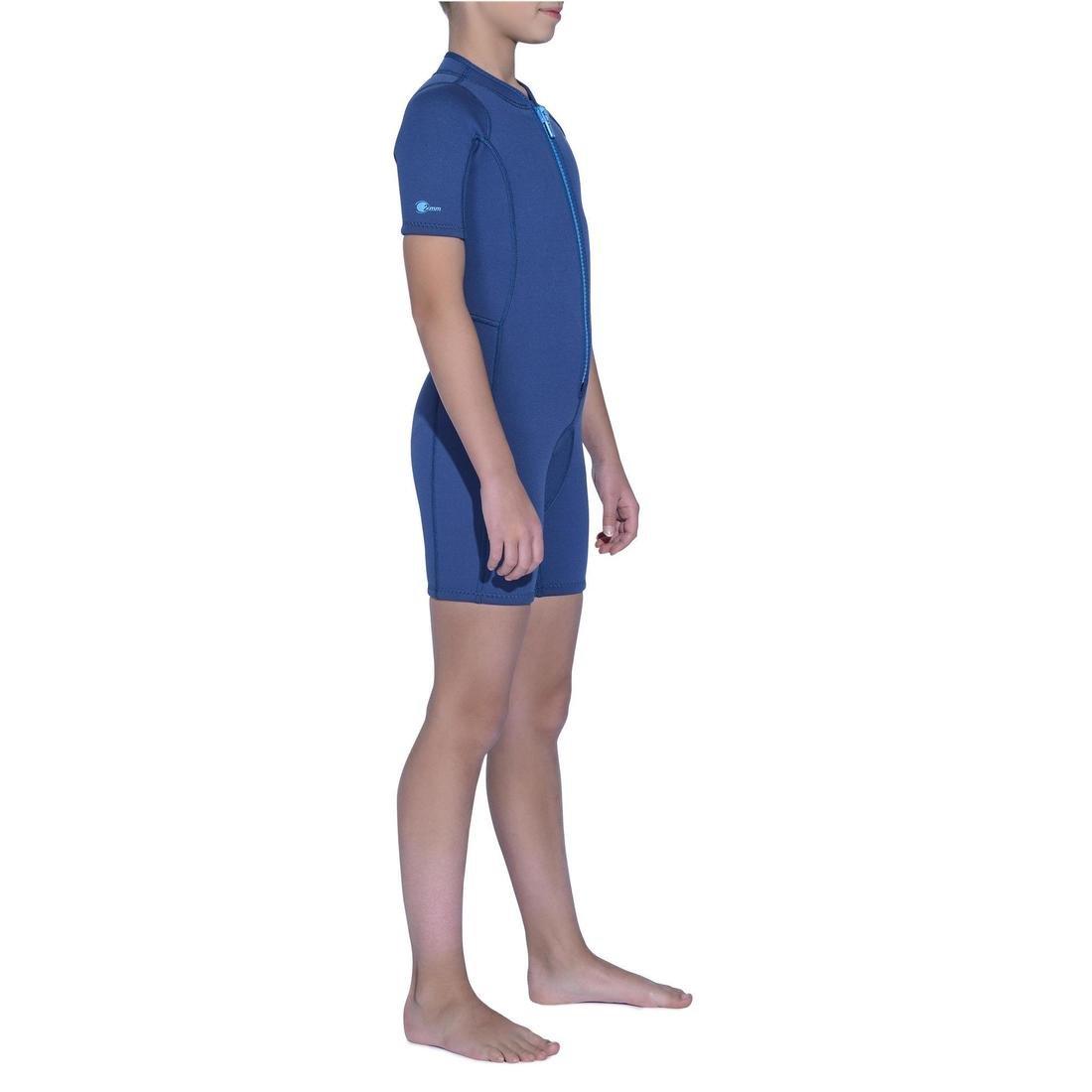 Kids Snorkelling Shorty - 100 2mm, Navy, 5401_000, large image number 14