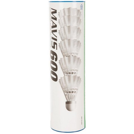 YONEX - Badminton Plastic Shuttlecocks Mavis 600 6-Pack, White
