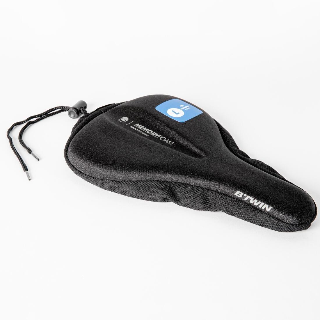 DECATHLON - 500 Saddle Cover MemoryFoam, Black