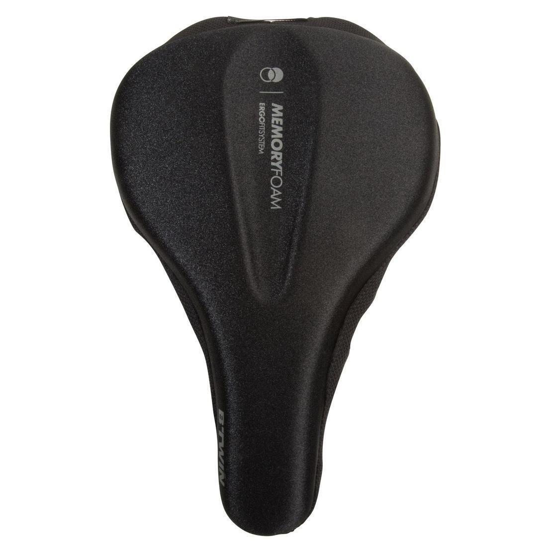 DECATHLON - 500 Saddle Cover MemoryFoam, Black