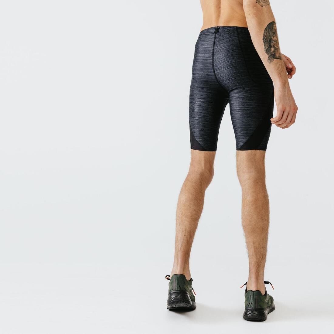 Kalenji Dry andMens BreathableRunning Cropped Trousers, Abyss Grey, , large image number 5