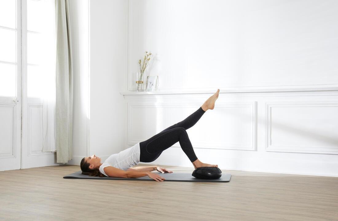 Fitness Reversible and Adjustable Balance Cushion Soft Disc, Black, No Color, large image number 6