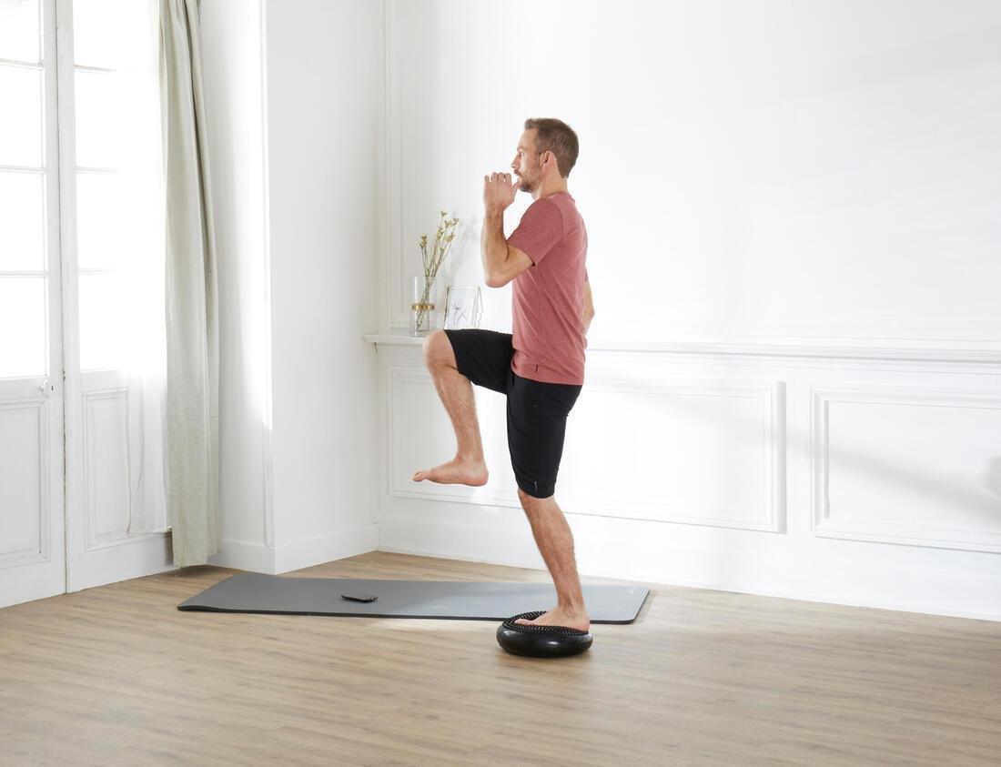 Fitness Reversible and Adjustable Balance Cushion Soft Disc, Black, No Color, large image number 7