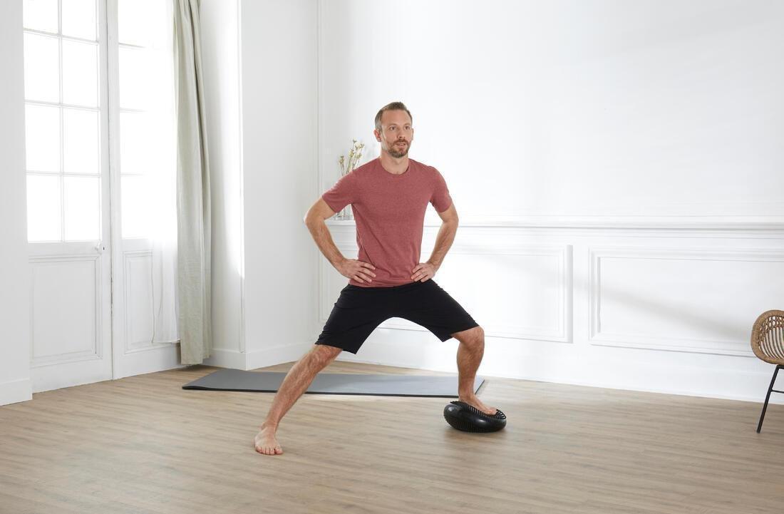 Fitness Reversible and Adjustable Balance Cushion Soft Disc, Black, No Color, large image number 9