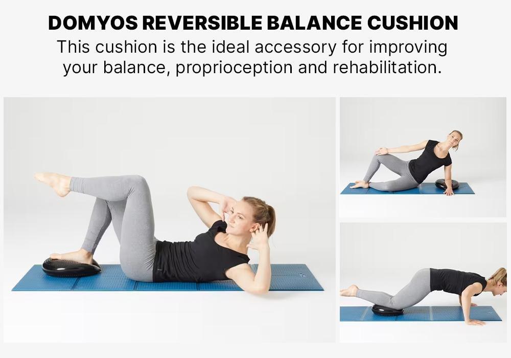 Fitness Reversible and Adjustable Balance Cushion Soft Disc, Black, No Color, large image number 16