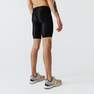 KALENJI - Men's Running Breathable Tight Shorts Dry, Black