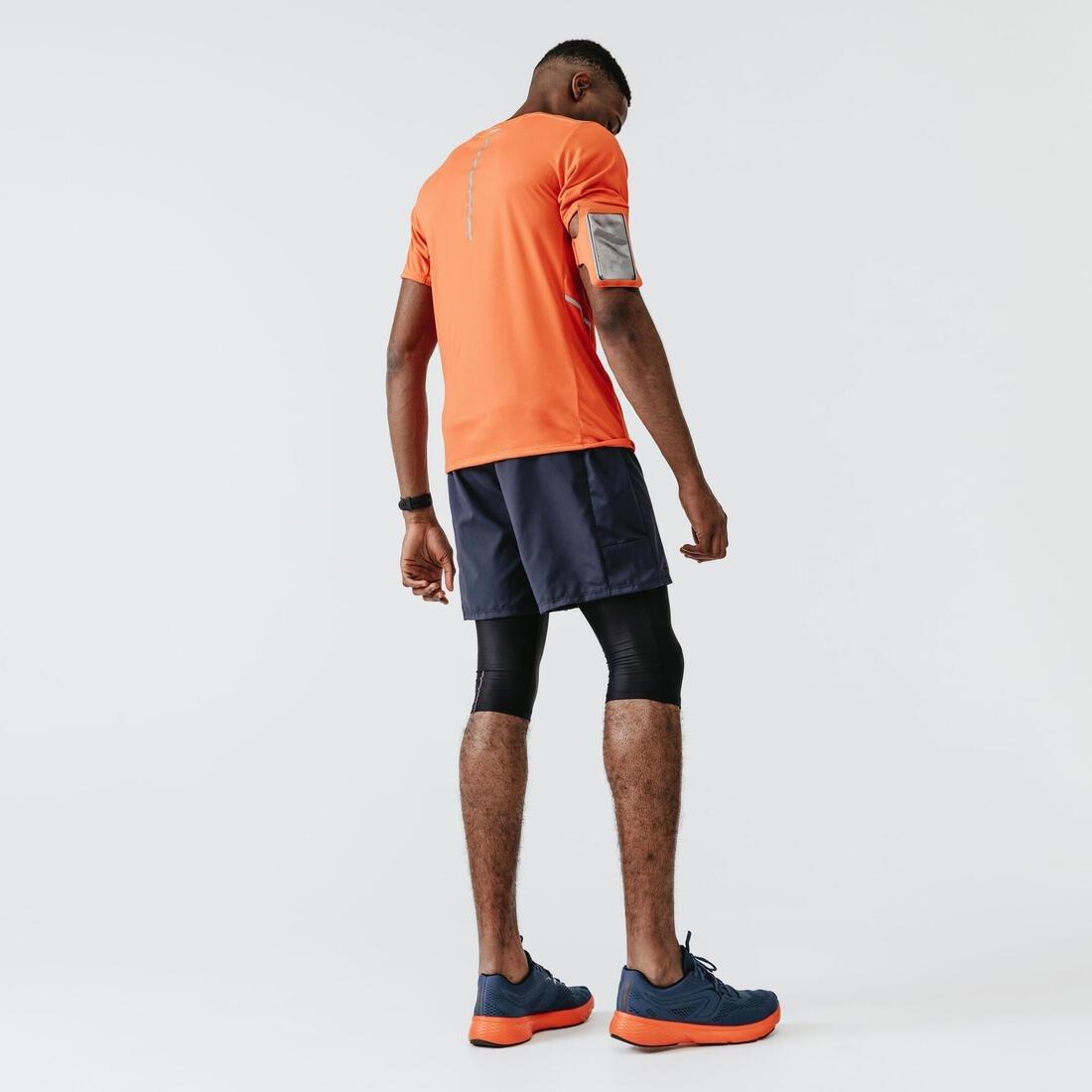 Kalenji Dry Men's Breathable Running Cropped Trousers, Black, , large image number 5
