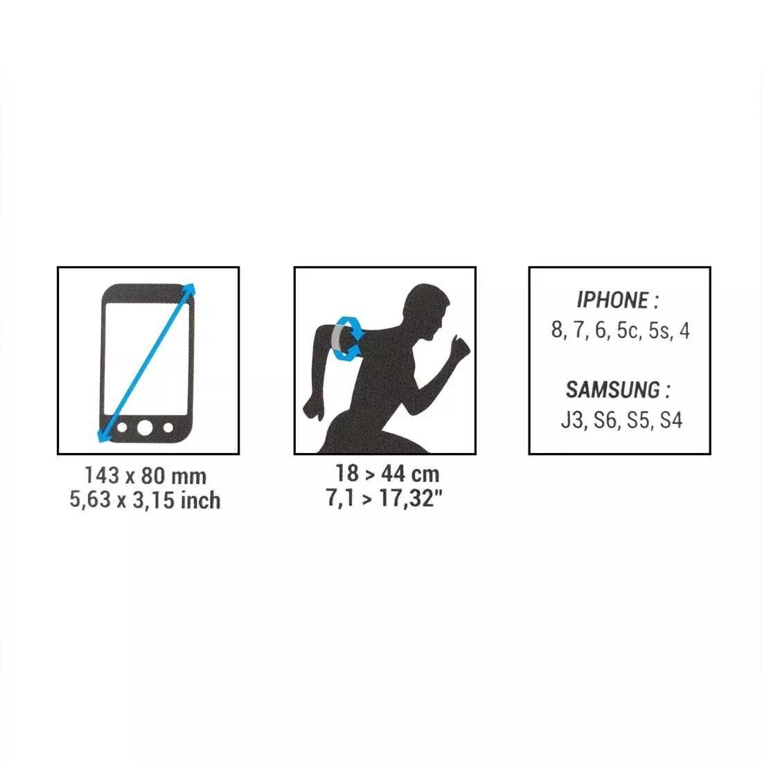 Phone Running Armband, Zinc Grey, No Color, large image number 0
