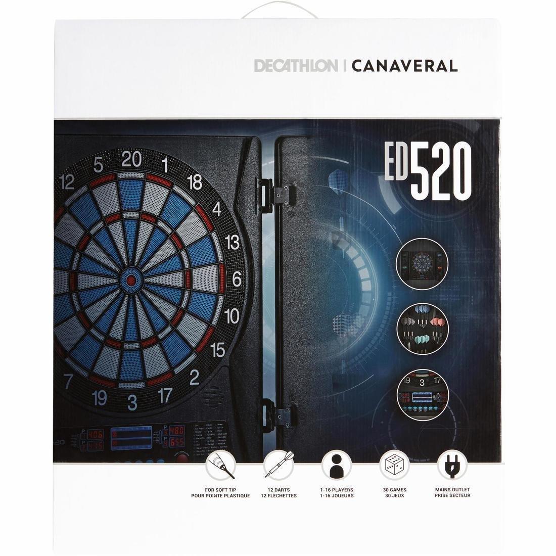 Ed520 Electronic Dartboard, No Color, large image number 1