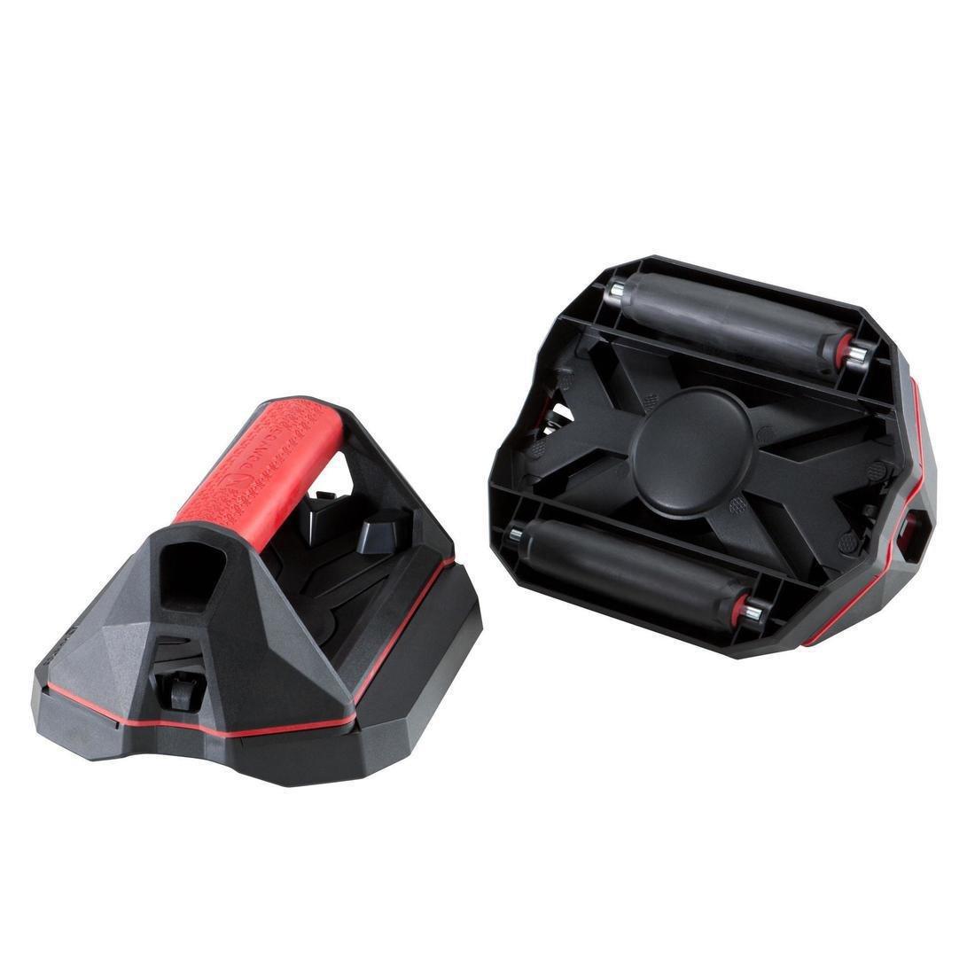 Versatile Cross Training Push-Up Wheel Grips, Red/Black, No Color, large image number 1