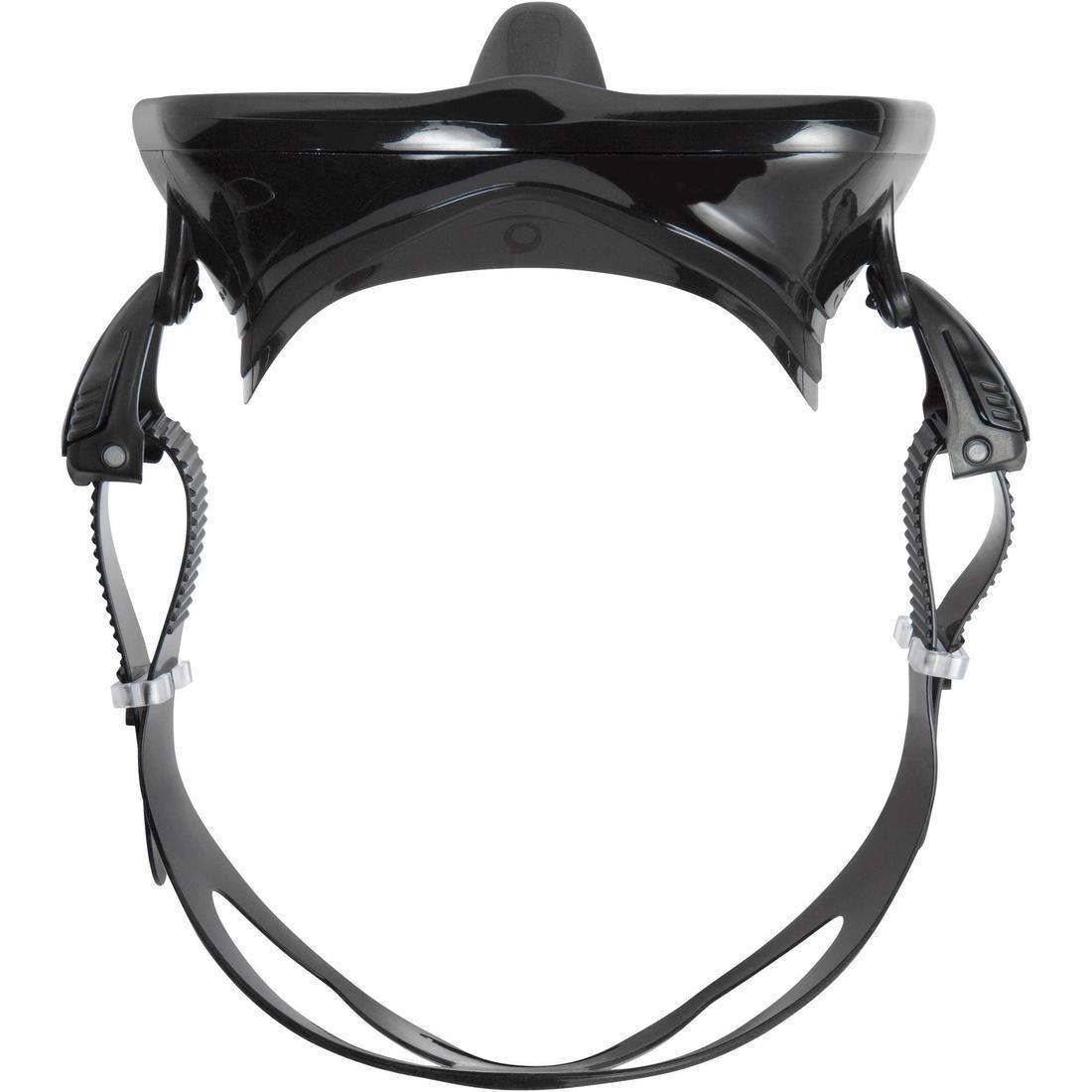 Double-Lens Sea Diving Mask SCD 500, Black Skirt and Blue Frame, , large image number 8